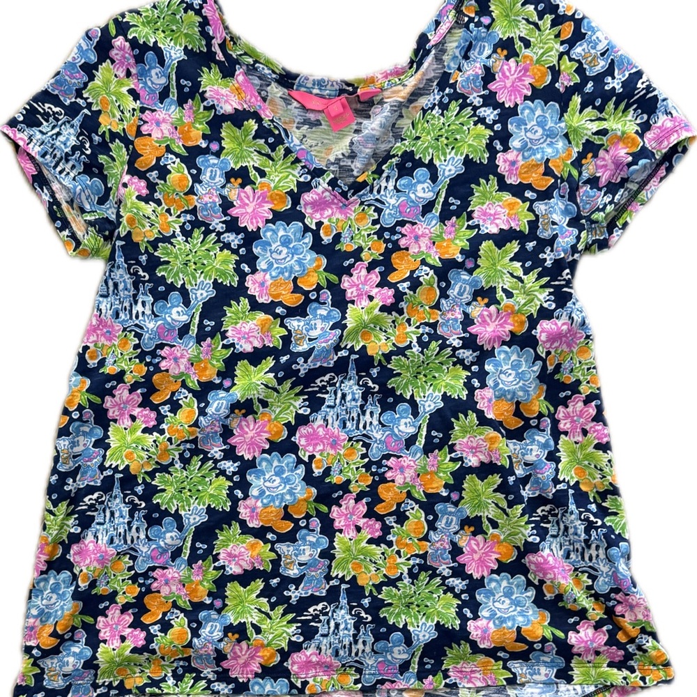Lilly Pulitzer, Lilly loves Disney, aegan sea navy bundle, worn once sz sm/xs - Picture 3 of 8